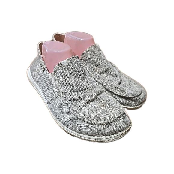 Hey Dude Chan B Woven Beige Canvas Loafer Slip On Casual Shoes Men's Size 10 - Picture 1 of 8